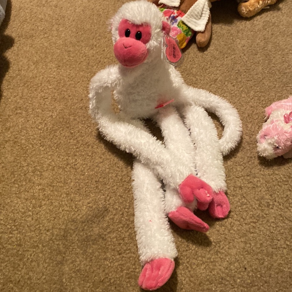 Ty Beanie Babies Love me Monkey with Silly Arms Rare Vintage Collectible Fun